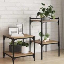 vidaXL Tablero de Estantería 4 pcs Marrón 40 x 40 x 1,5 cm Roble artesanal