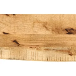 vidaXL Tablero de mesa borde madera maciza mango 40x20x2,5 cm Natural New