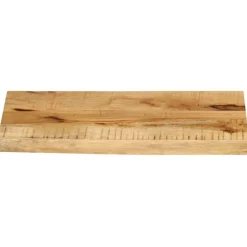vidaXL Tablero de mesa borde madera maciza mango 40x20x2,5 cm Natural New