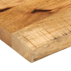 vidaXL Tablero de mesa borde madera maciza mango 40x20x2,5 cm Natural New