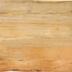 vidaXL Tablero de mesa borde natural madera maciza mango 40x40x3,8 cm Madera de mango (natural) Sale