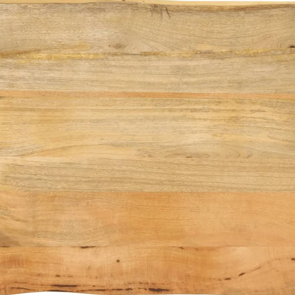 vidaXL Tablero de mesa borde natural madera maciza mango 40x40x3,8 cm Madera de mango (natural) Sale
