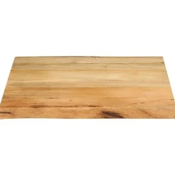 vidaXL Tablero de mesa borde natural madera maciza mango 40x40x3,8 cm Madera de mango (natural) Sale