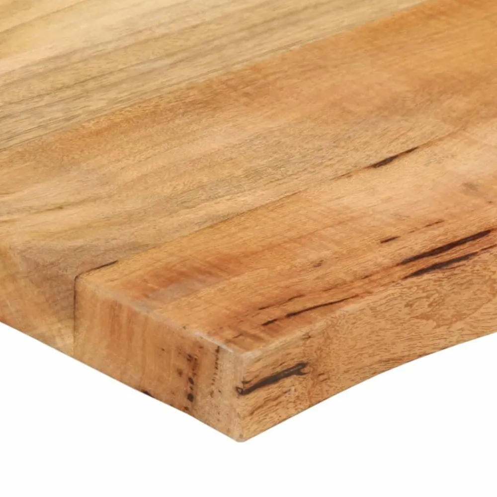 vidaXL Tablero de mesa borde natural madera maciza mango 40x40x3,8 cm Madera de mango (natural) Sale