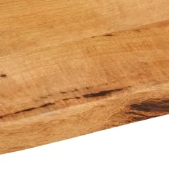 vidaXL Tablero de mesa borde natural madera maciza mango 40x40x3,8 cm Madera de mango (natural) Sale