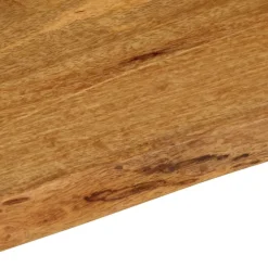 vidaXL Tablero de mesa borde natural madera maciza mango 80x60x3,8 cm Madera de mango (color roble) New