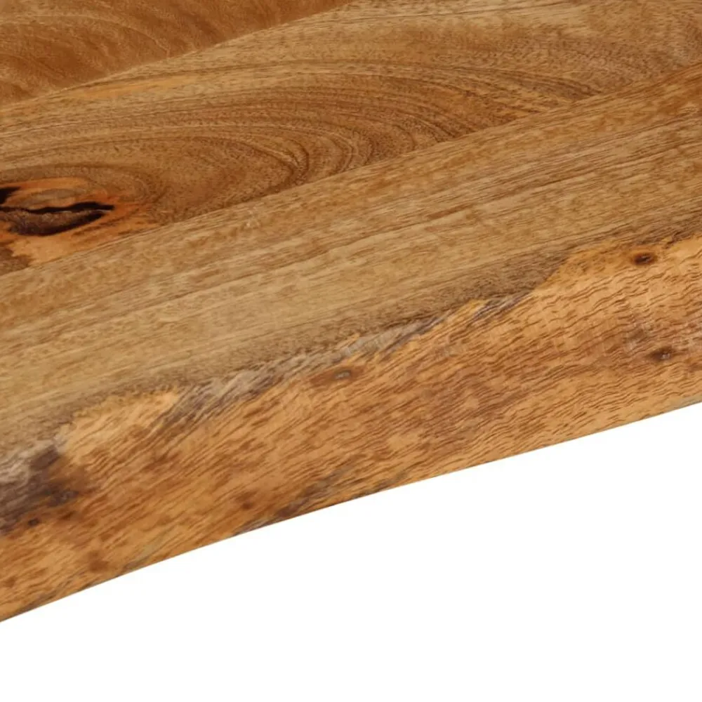 vidaXL Accesorios Para Mesas-Tablero de mesa borde madera maciza mango 40x20x2,5 cm