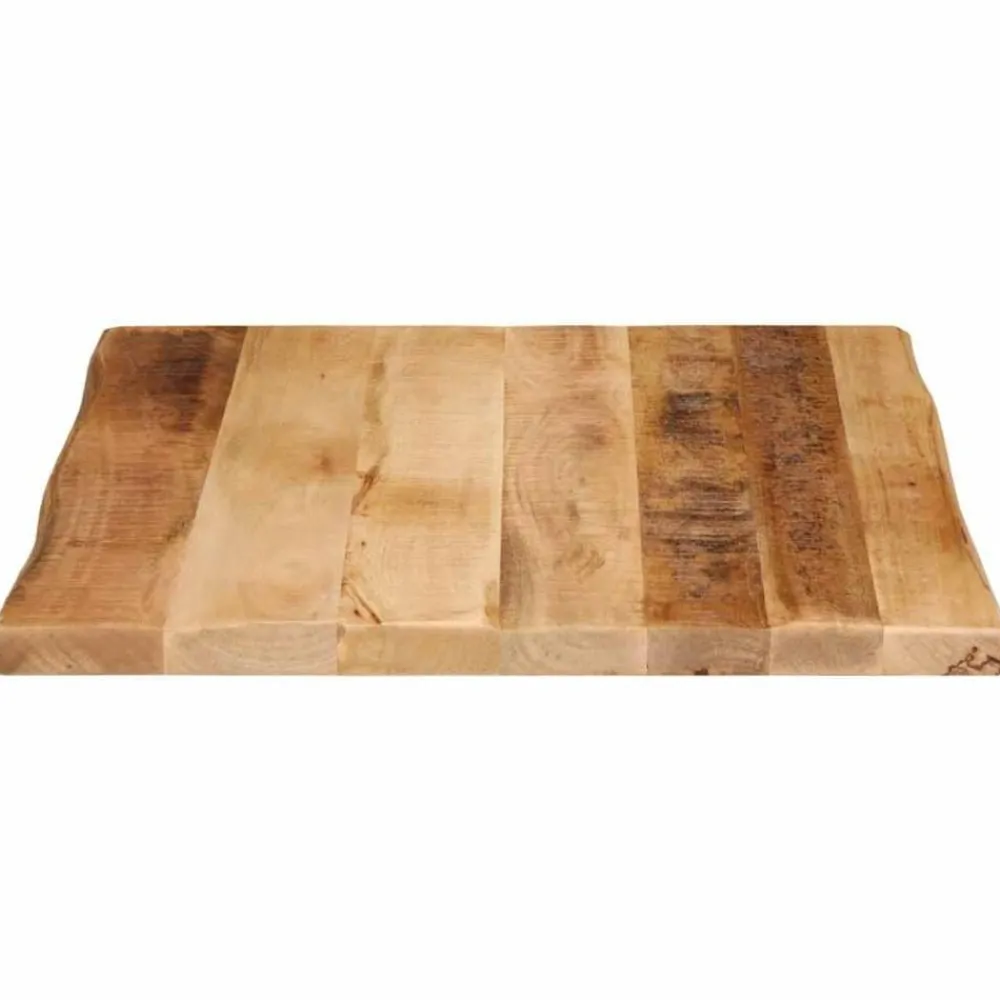 vidaXL Accesorios Para Mesas-Tablero de mesa borde natural madera maciza mango 40x40x3,8 cm
