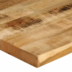 vidaXL Accesorios Para Mesas-Tablero de mesa borde natural madera maciza mango 40x40x3,8 cm