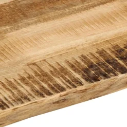 vidaXL Accesorios Para Mesas-Tablero de mesa borde natural madera maciza mango 40x40x3,8 cm