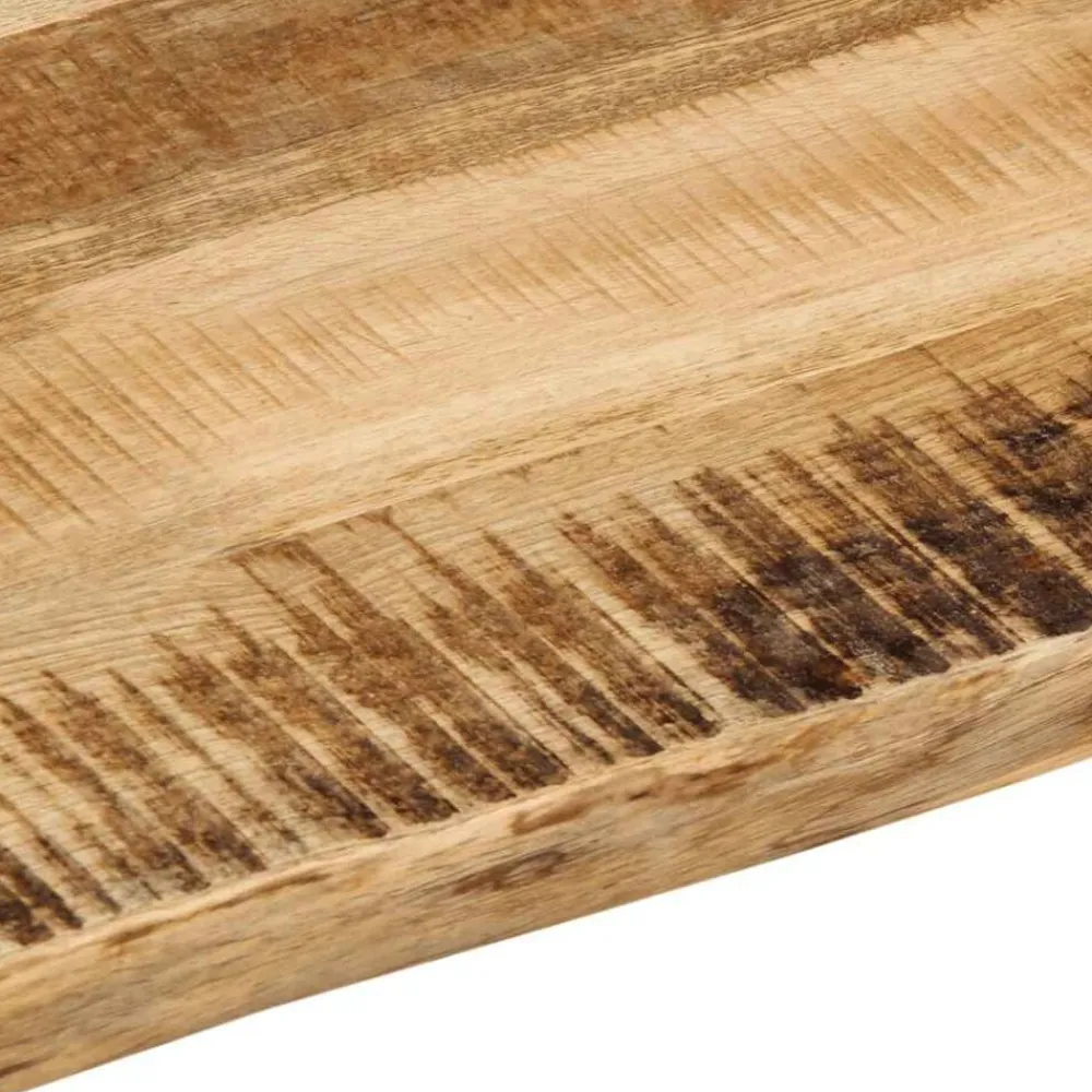 vidaXL Accesorios Para Mesas-Tablero de mesa borde natural madera maciza mango 40x40x3,8 cm