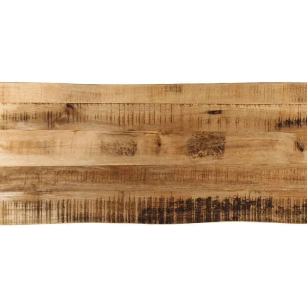 vidaXL Accesorios Para Mesas-Tablero de mesa borde natural madera maciza mango 100x40x2,5 cm