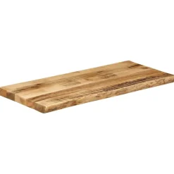 vidaXL Accesorios Para Mesas-Tablero de mesa borde natural madera maciza mango 100x40x2,5 cm
