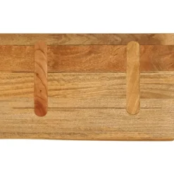 vidaXL Accesorios Para Mesas-Tablero de mesa borde natural madera maciza mango 50x20x2,5 cm