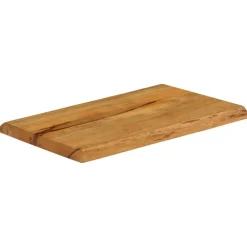 vidaXL Accesorios Para Mesas-Tablero de mesa borde natural madera maciza mango 50x40x2,5 cm