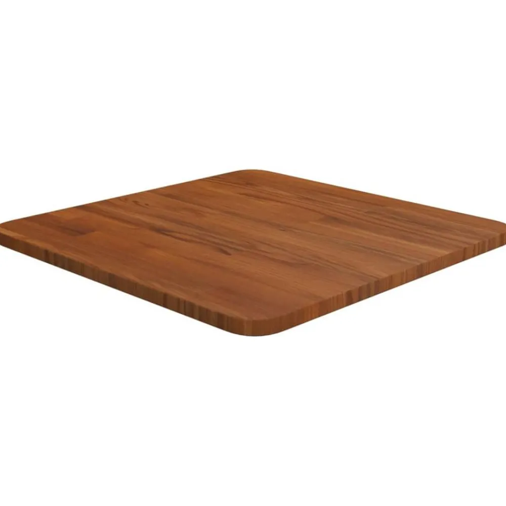 vidaXL Tablero de mesa cuadrada madera roble marrón oscuro 40x40x1,5cm Marrón oscuro