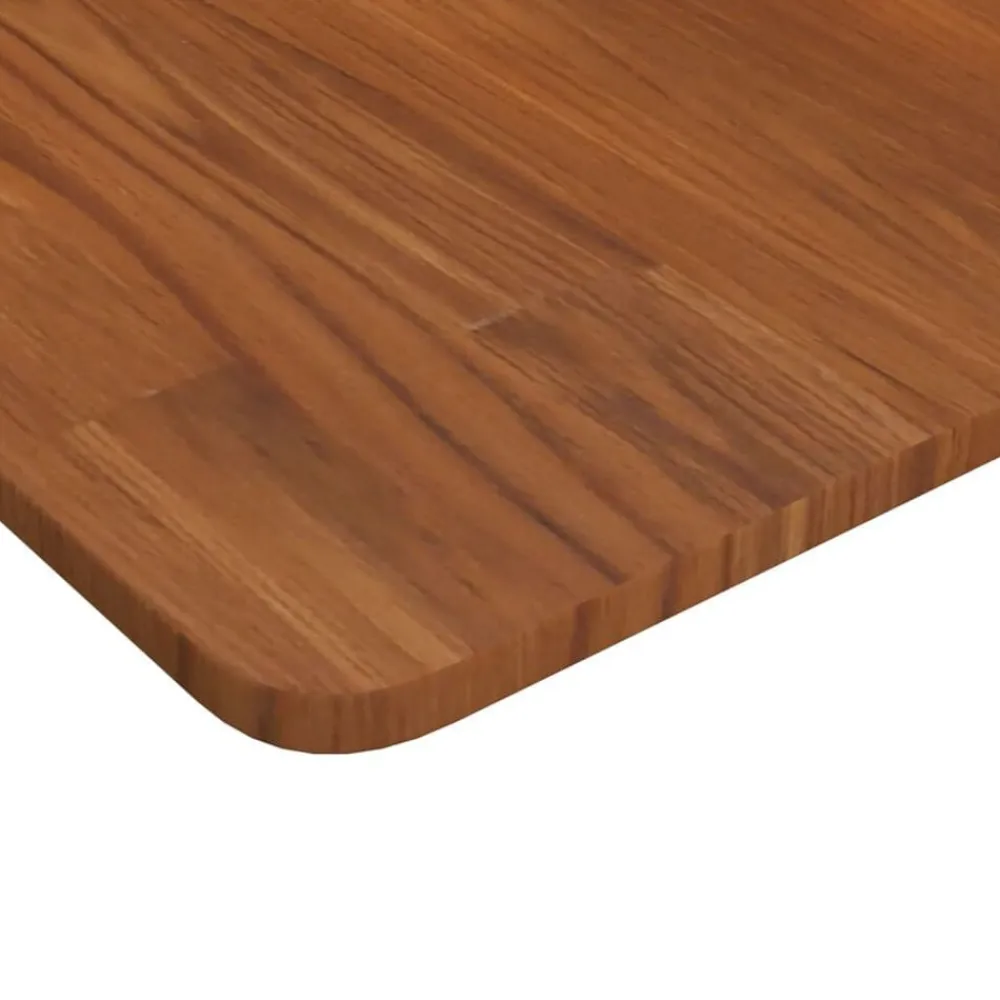 vidaXL Tablero de mesa cuadrada madera roble marrón oscuro 40x40x1,5cm Marrón oscuro