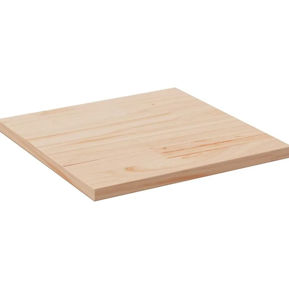 vidaXL Accesorios Para Mesas-Tablero de mesa cuadrado madera maciza de pino 60x60x2,5 cm