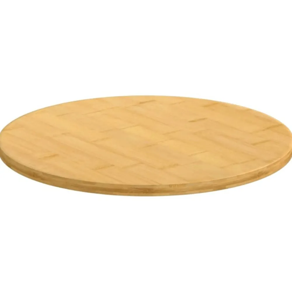 vidaXL Accesorios Para Mesas-Tablero de mesa de bambú Ø40x1,5 cm