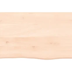 vidaXL Tablero de mesa madera maciza de roble sin tratar 60x40x2 cm Natural New