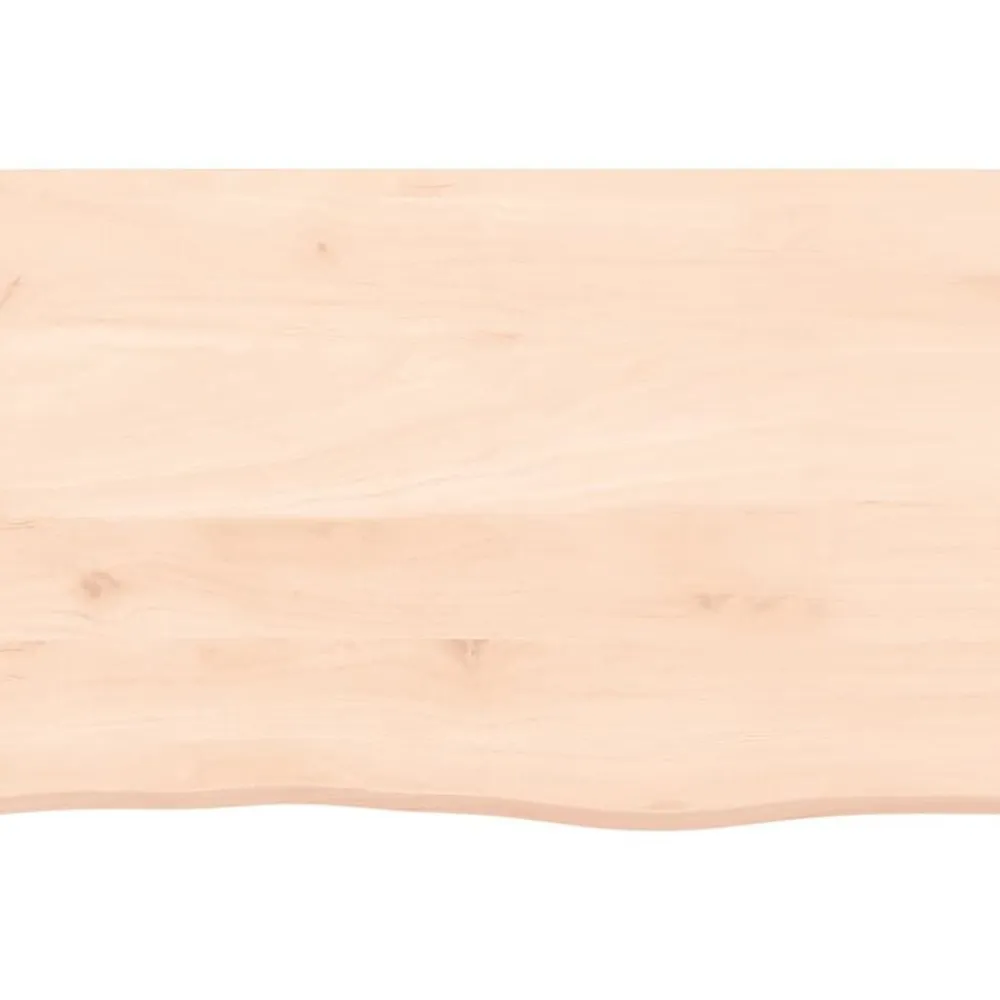 vidaXL Tablero de mesa madera maciza de roble sin tratar 60x40x2 cm Natural New