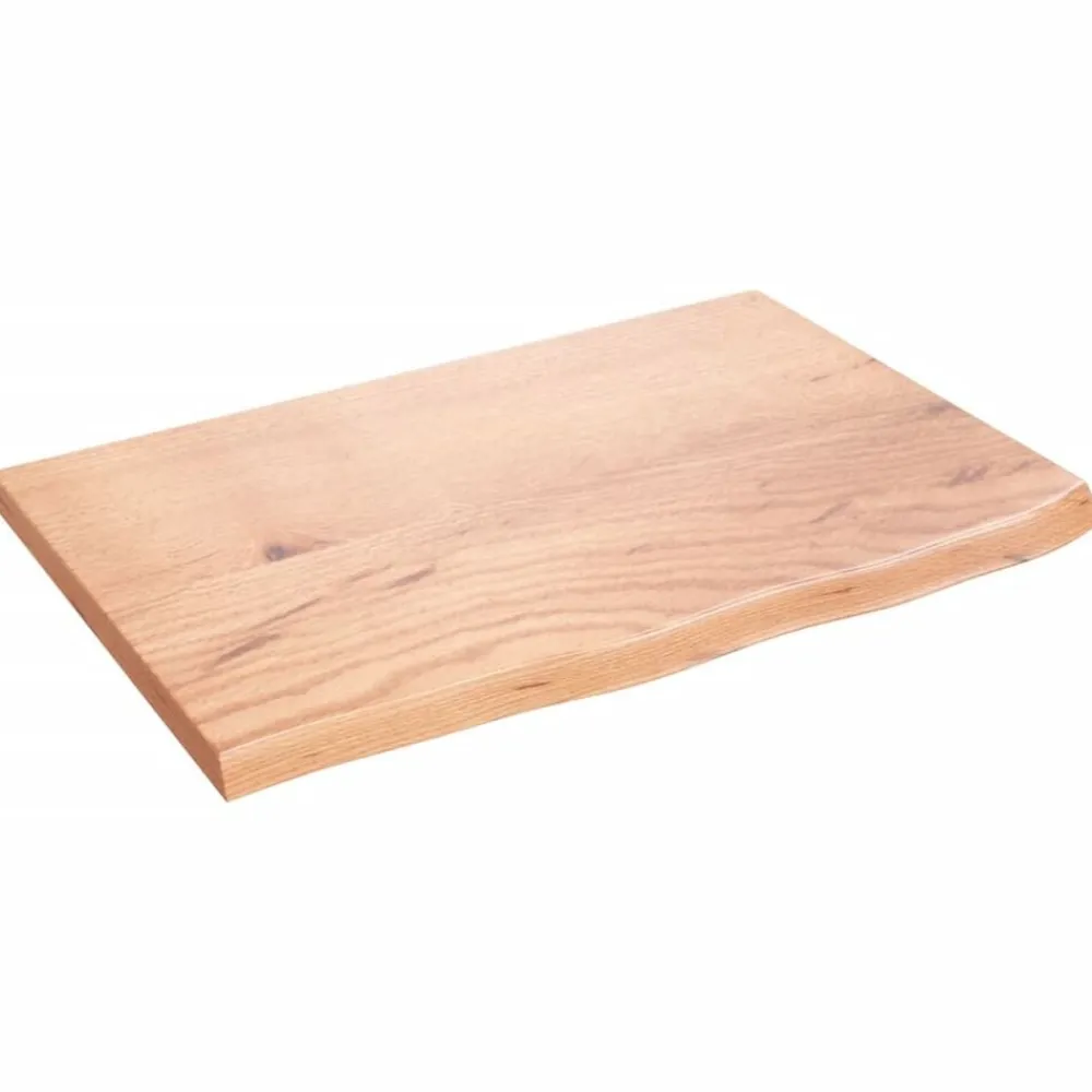 vidaXL Accesorios Para Mesas-Tablero de mesa madera roble tratada marrón claro 60x40x2 cm