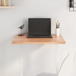 vidaXL Accesorios Para Mesas-Tablero de mesa madera roble tratada marrón claro 60x40x2 cm