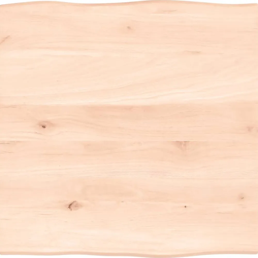 vidaXL Accesorios Para Mesas-Tablero de mesa madera maciza roble borde 40x40x2 cm