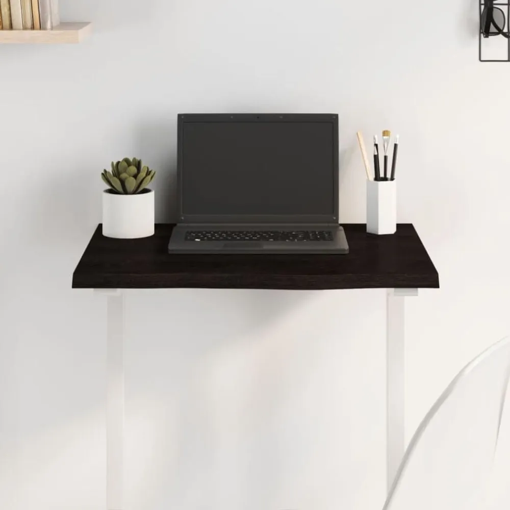 vidaXL Accesorios Para Mesas-Tablero de mesa madera roble tratada marrón oscuro 60x40x2 cm