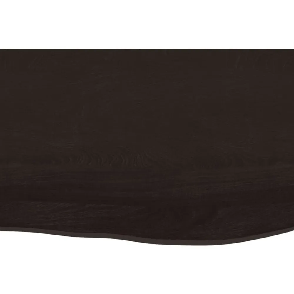 vidaXL Accesorios Para Mesas-Tablero de mesa madera roble tratada marrón oscuro 60x40x2 cm