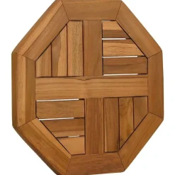 vidaXL Tablero de mesa octogonal de madera maciza de teca 40x40x2,5 cm Hot