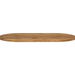 vidaXL Tablero de mesa ovalado madera maciza de mango 80x40x2,5 cm Madera de mango (color roble) Hot