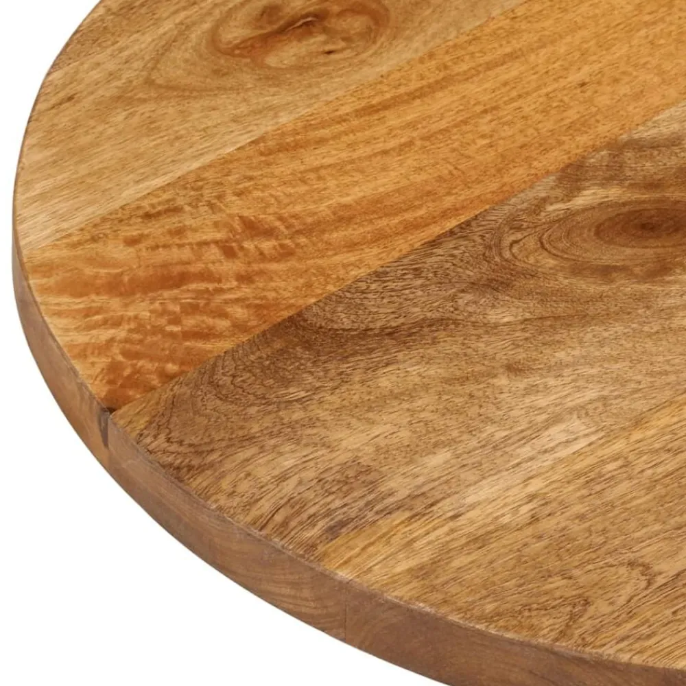 vidaXL Tablero de mesa ovalado madera maciza de mango 80x40x2,5 cm Madera de mango (color roble) Hot
