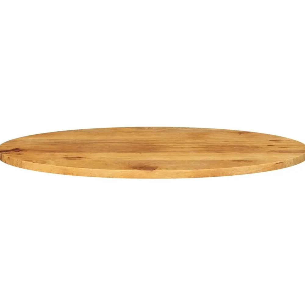 vidaXL Accesorios Para Mesas-Tablero de mesa ovalado madera maciza de mango 140x50x3,8 cm