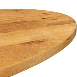 vidaXL Accesorios Para Mesas-Tablero de mesa ovalado madera maciza de mango 140x50x3,8 cm
