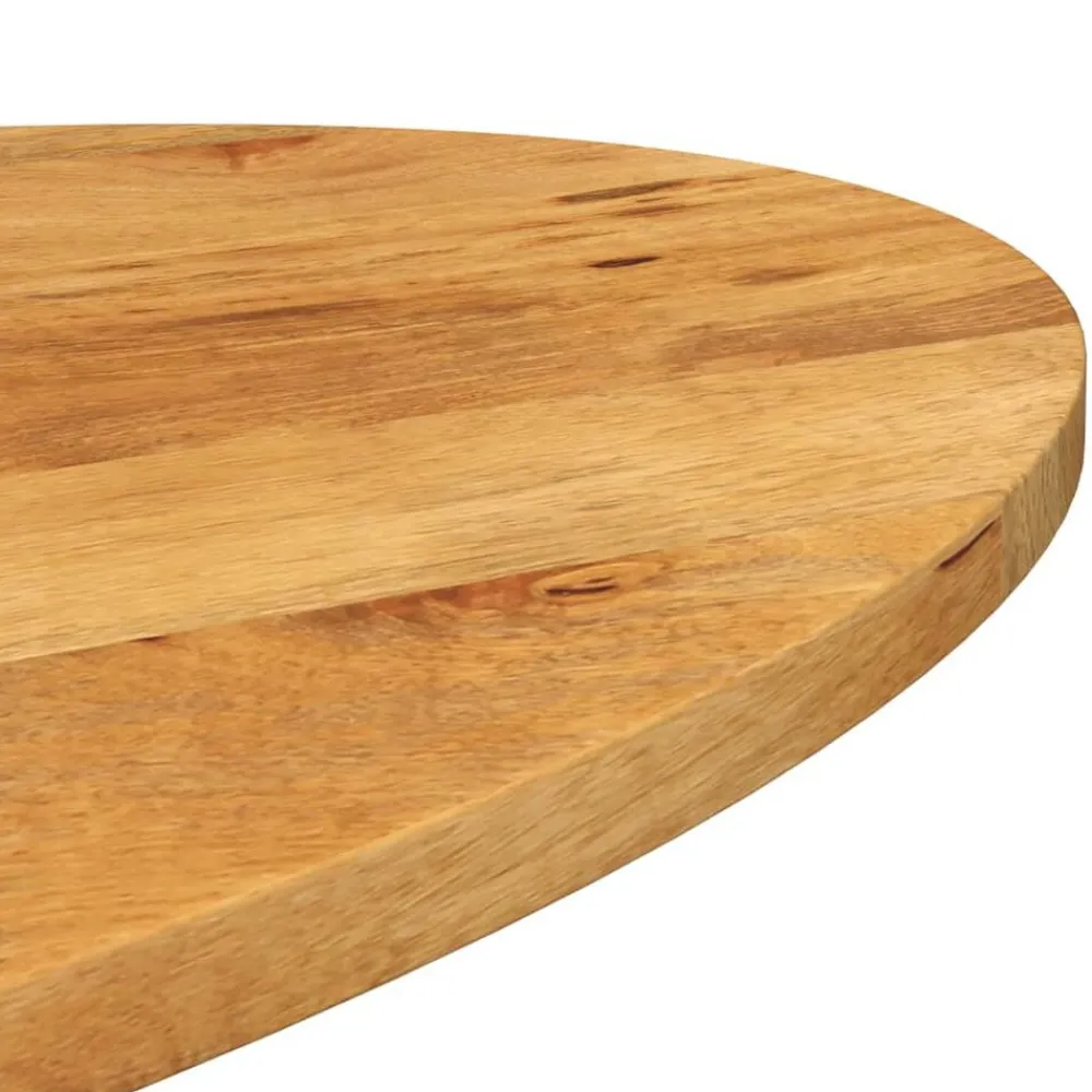 vidaXL Accesorios Para Mesas-Tablero de mesa ovalado madera maciza de mango 140x50x3,8 cm