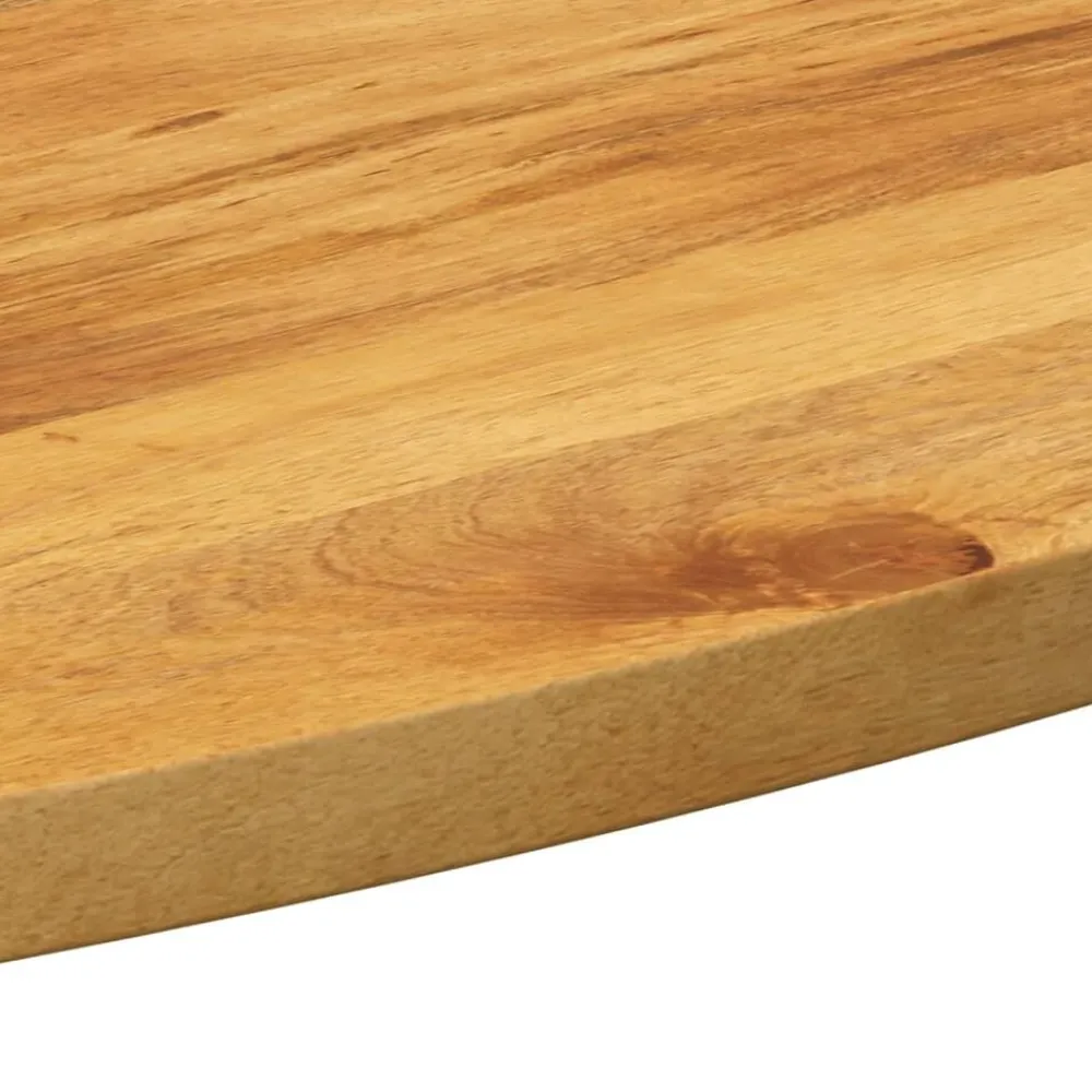 vidaXL Accesorios Para Mesas-Tablero de mesa ovalado madera maciza de mango 140x50x3,8 cm