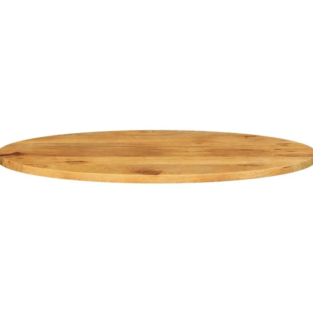 vidaXL Accesorios Para Mesas-Tablero de mesa ovalado madera maciza de mango 140x50x2,5 cm