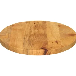 vidaXL Accesorios Para Mesas-Tablero de mesa ovalado madera maciza de mango 140x50x2,5 cm