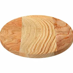 vidaXL Tablero de mesa ovalado madera maciza de roble 80x40x2 cm Marrón claro Best