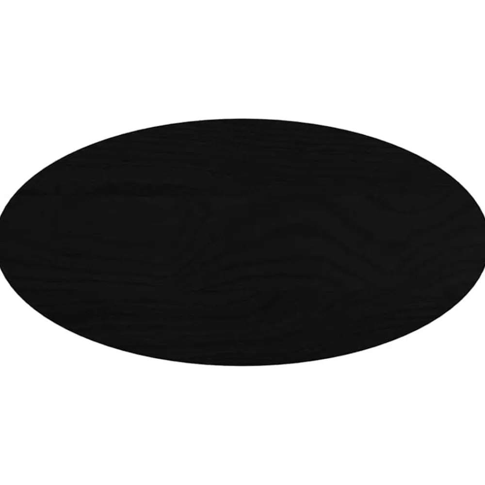 vidaXL Tablero de mesa ovalado madera maciza de roble 80x40x2 cm Marrón oscuro Outlet