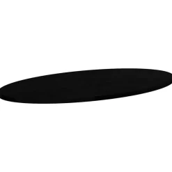 vidaXL Tablero de mesa ovalado madera maciza de roble 80x40x2 cm Marrón oscuro Outlet
