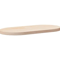 vidaXL Tablero de mesa ovalado de madera maciza de pino 60x30x2,5 cm Natural Sale