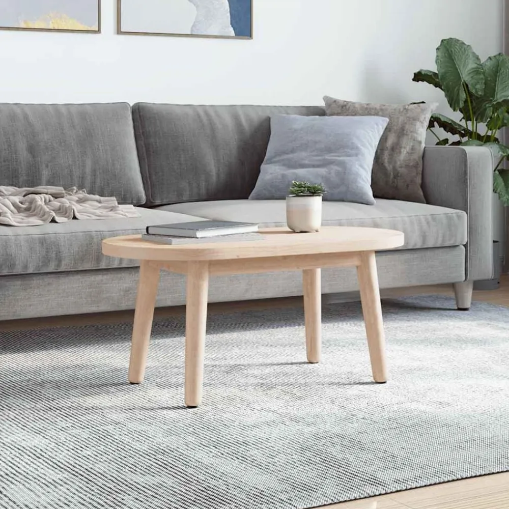 vidaXL Tablero de mesa ovalado de madera maciza de pino 60x30x2,5 cm Natural Sale