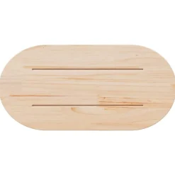 vidaXL Tablero de mesa ovalado de madera maciza de pino 60x30x2,5 cm Natural Sale