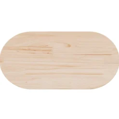 vidaXL Tablero de mesa ovalado de madera maciza de pino 60x30x2,5 cm Natural Sale