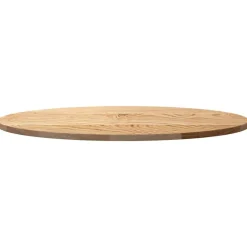 vidaXL Tablero de mesa ovalado madera maciza de roble 80x40x2 cm Natural Sale