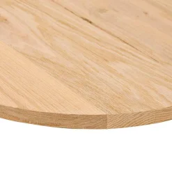 vidaXL Tablero de mesa ovalado madera maciza de roble 80x40x2 cm Natural Sale