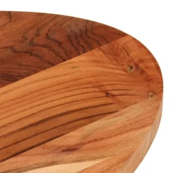 vidaXL Tablero de mesa ovalado madera maciza de acacia 80x40x2,5 cm Madera de acacia (natural)