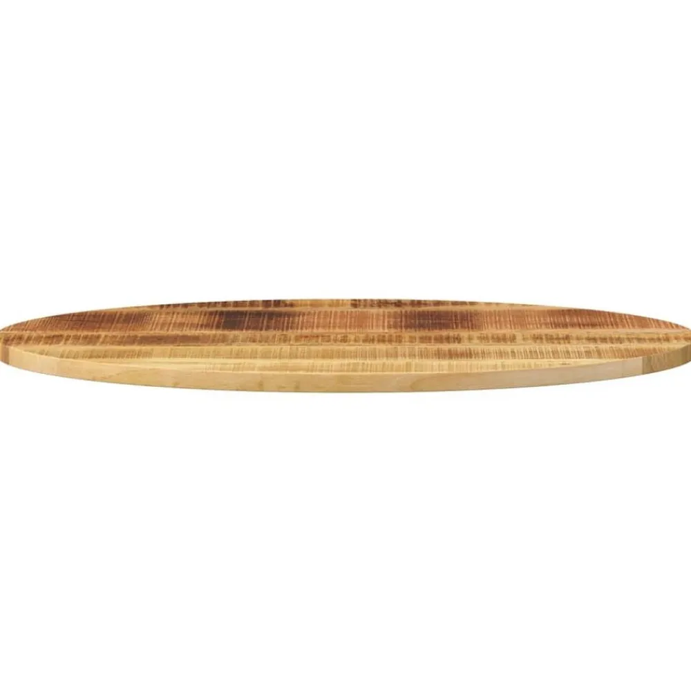 vidaXL Accesorios Para Mesas-Tablero de mesa ovalado madera maciza de mango 90x40x2,5 cm